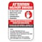 Signmission 7 in Height, Heavy Gauge Aluminum, A-1218-25547, A-1218-25547 A-1218-25547 - alternate 1